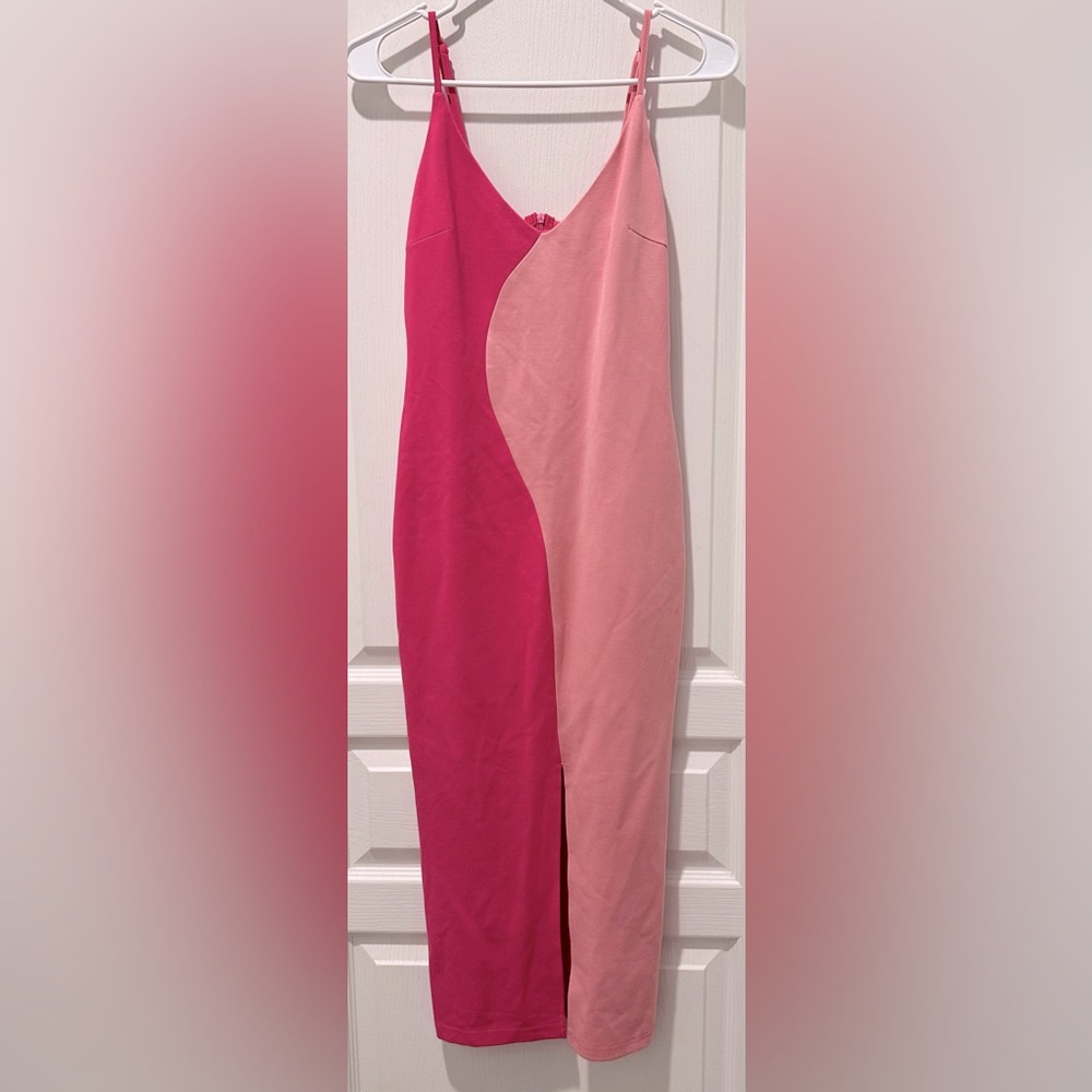 NWT Petal & Pup Sleeveless Camela Curvy ColorBlock Bodycon Midi Dress ZB4 - Picture 3 of 9